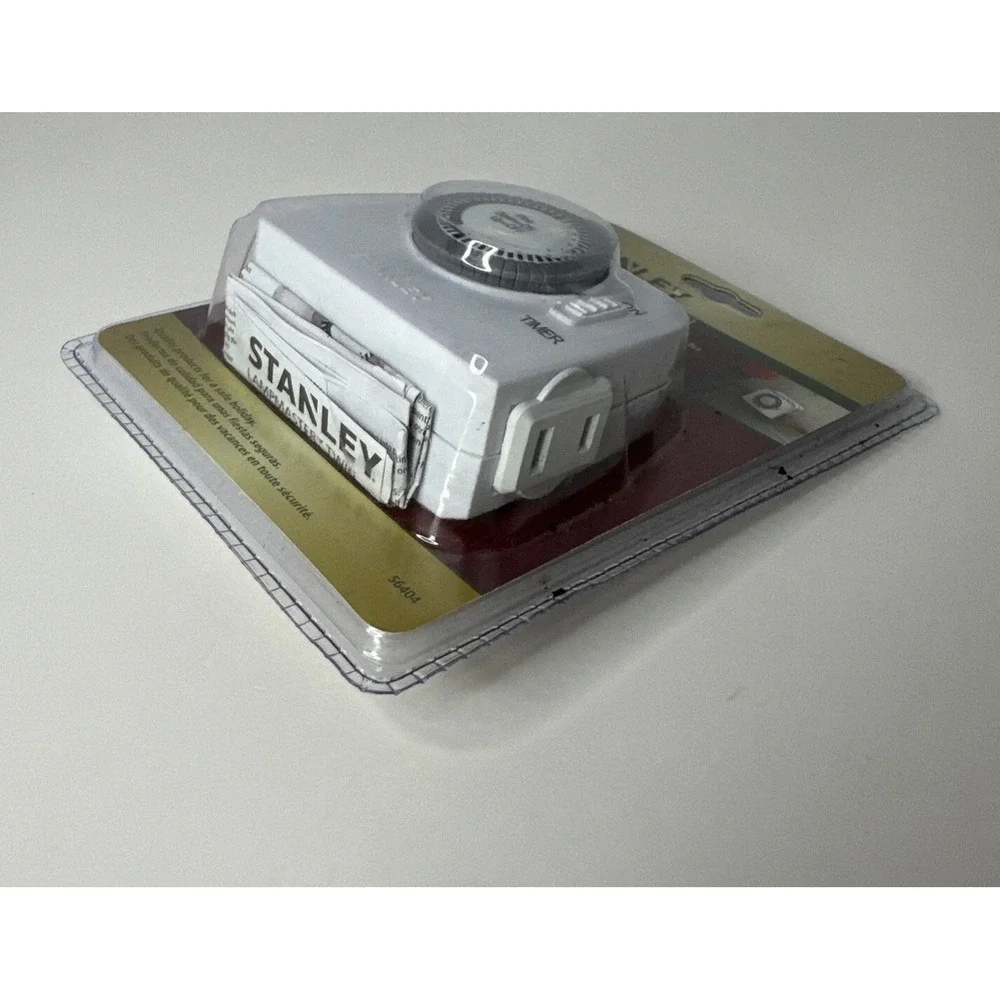 Stanley‎ Lamp Master Twin Outlet Timer With Multiple On/Off Settings 56404 NEW
